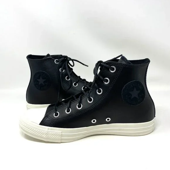 Converse 170100C Men's Sneaker OrthoLite Chuck Taylor AS High Top Leather Black - Picture 3 of 9